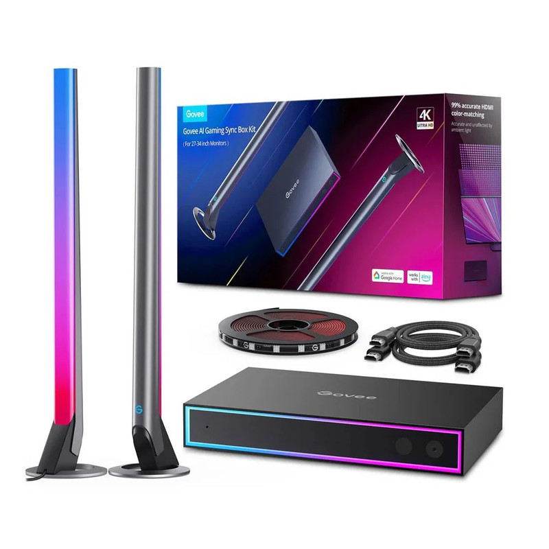 Govee H6601 AI Gaming Sync LED Lighting Box Kit - إضاءة